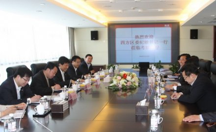 四方区委书记纪敏一行到公司视察指导工作